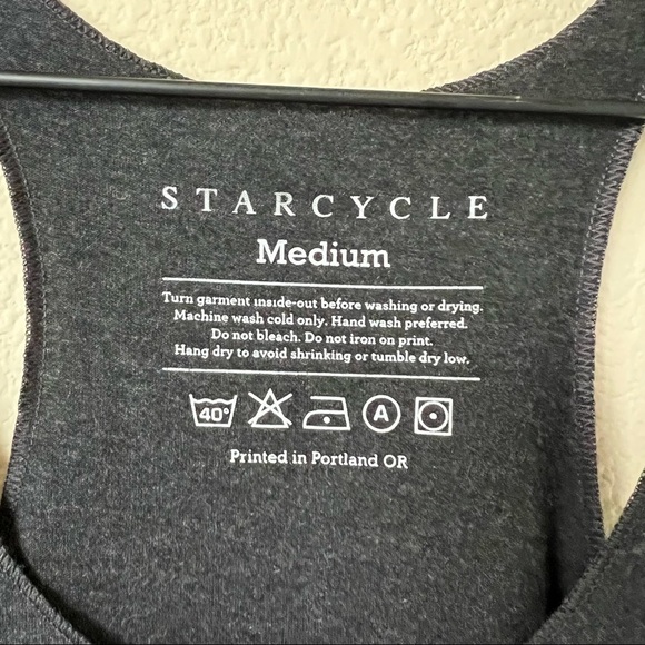 Star Cycle Medium Under the Stars Racerback Tank Black Medium - Picture 3 of 3